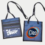 7"x5.6" Polyester Neck Wallet with Heat Transfer Print Logo