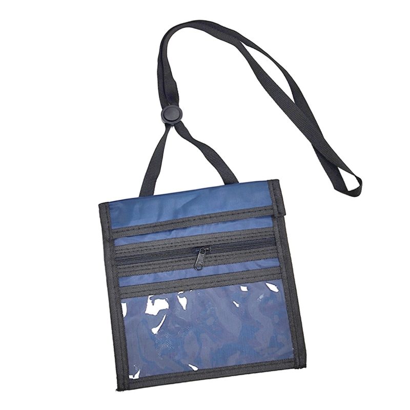 7"x5.6" Polyester Neck Wallet with Heat Transfer Print Logo - 2