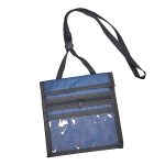 7"x5.6" Polyester Neck Wallet with Screen Print Logo - 2