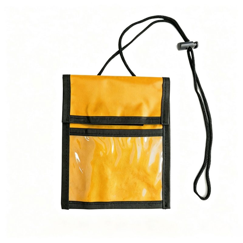 Adjustable Lanyard Card Holder Neck Wallet with Zipper - 9