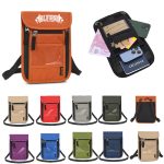 Adjustable Neck Strap Travel Pouch Neck Wallet RFID Blocking