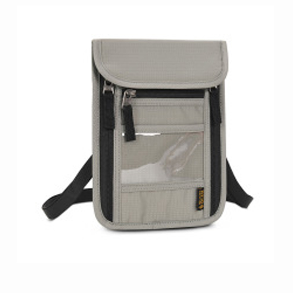 Adjustable Neck Strap Travel Pouch Neck Wallet RFID Blocking - 8