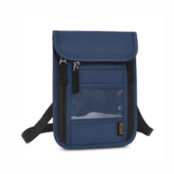 Adjustable Neck Strap Travel Pouch Neck Wallet RFID Blocking - 9