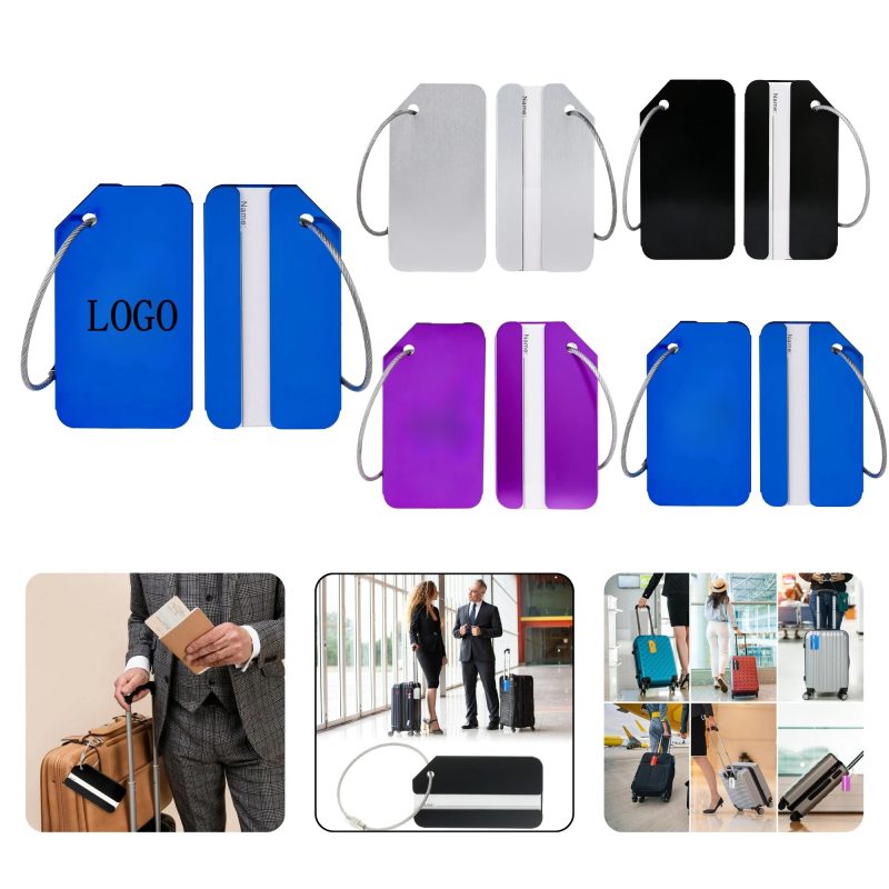 Aluminum Name Tag Travel Accessory