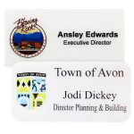 Apollo Full Color Plastic Name Badge (1.5"x3") - 2