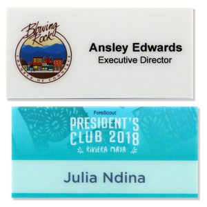 Apollo Full Color Plastic Name Badge (1.5"x3")