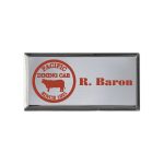 Aspen Metal Executive Name Badge (Standard Size 1-1/2" x 3")