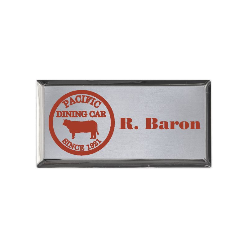 Aspen Metal Executive Name Badge (Standard Size 1-1/2" x 3")