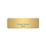 Aspen Metal Name Badge (Custom sized between 0 and 3 sq. in.) - 2