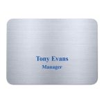 Aspen Metal Name Badge (Custom sized between 6 and 9 sq. in.) - 3
