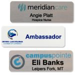 Athena Aluminum Metal Name Badge (1"x3")