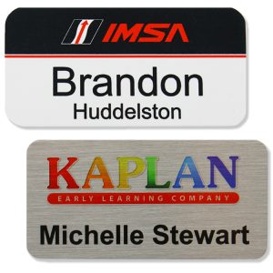 Athena Aluminum Metal Personalized Name Badge (1.5"x3")
