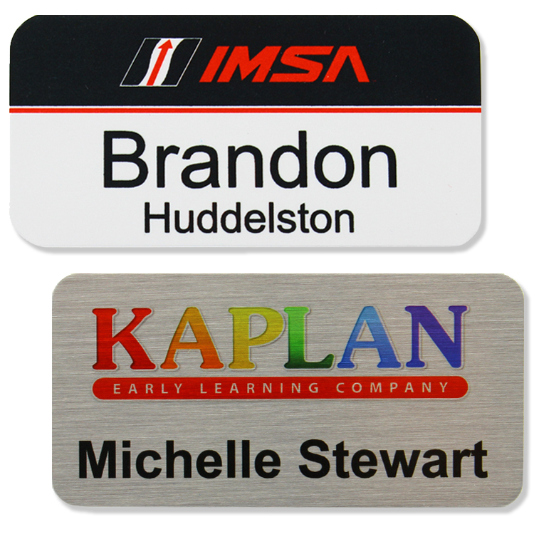 Athena Aluminum Metal Personalized Name Badge (1.5"x3")