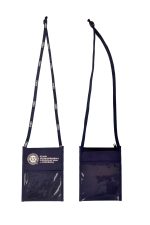 Badge holder neck wallet Lanyard with zippered pouch - 1