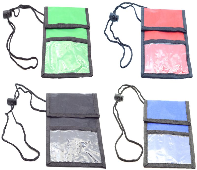 Blank Event Badge Holder Pouch Neck Wallet