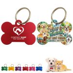 Bone Shaped Aluminum Pet Name Tag