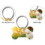 Bone Shaped Aluminum Pet Name Tag - 3