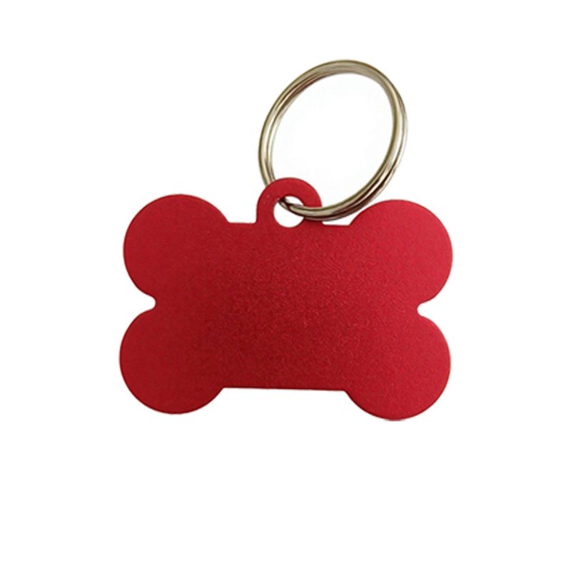 Bone Shaped Aluminum Pet Name Tag - 6