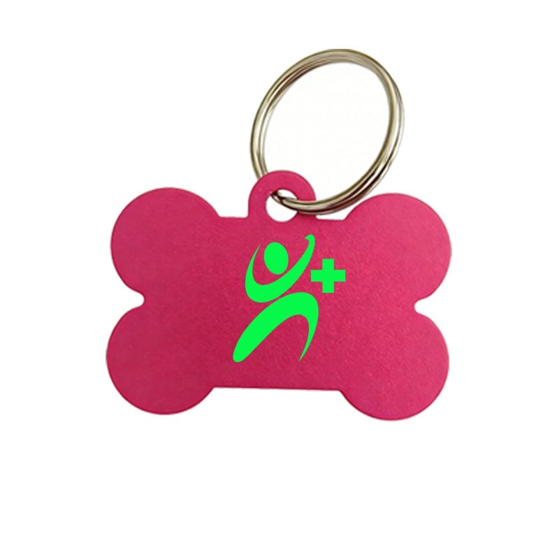 Bone Shaped Aluminum Pet Name Tag - 7