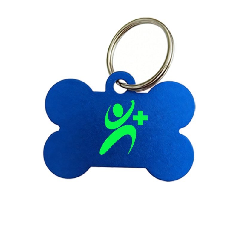 Bone Shaped Aluminum Pet Name Tag - 9
