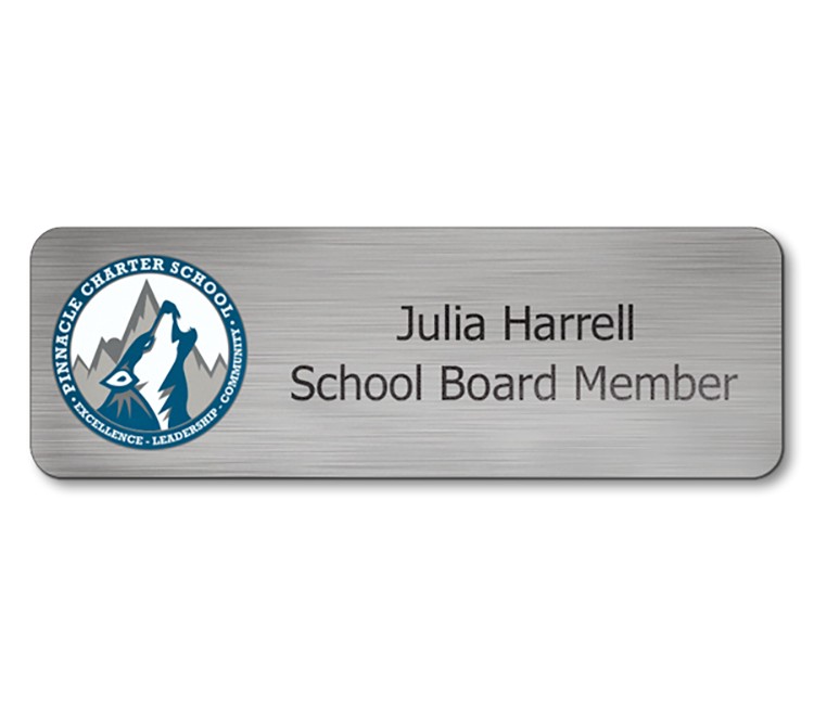Chaos Full Color Plastic Name Badge (1"x3") - 3