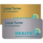 Charleston Plastic Express Name Badge (Standard Size 1-1/2" x 3")