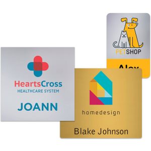 Charleston Plastic Name Badge (Custom sized between 0 and 3 sq. in.)