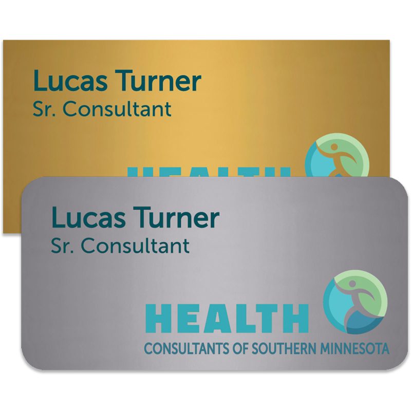 Charleston Plastic Name Badge (Standard Size 1-1/2" x 3")