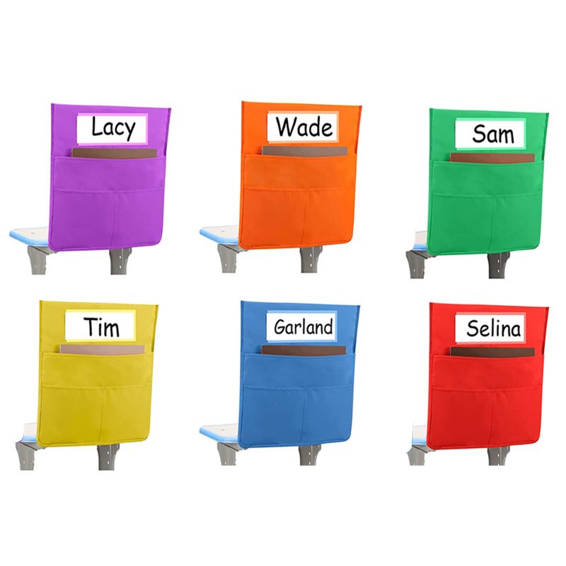 Classroom Chair Back Pocket w/Name Tag - 1