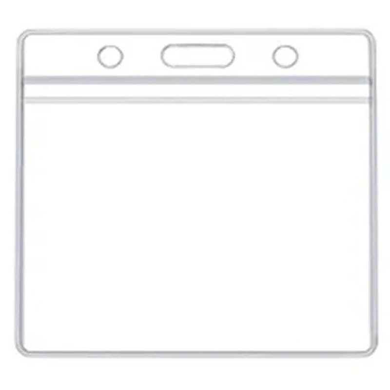 Clear Plastic Horizontal Badge Credential Case - 1