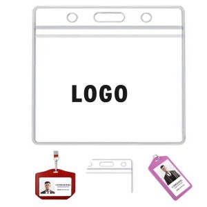 Clear Plastic Horizontal Badge Credential Case