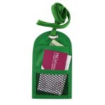 Clear Pocket Neck Wallet with Mesh Pocket on Back - 2