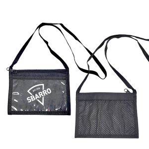 Clear window and Zipper Pocket 7"x 5.1" Neck wallet