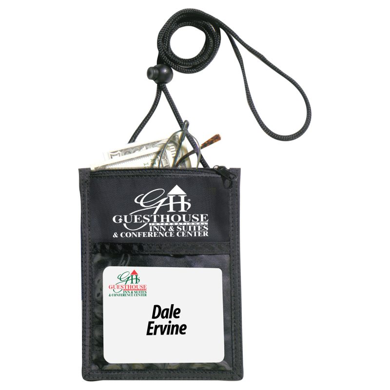 "Closer" 420D Polyester 5 Function Trade Show Badgeholder & Neck Wallet - 3
