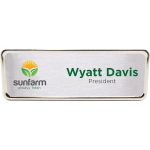 Columbus Express Metal Name Badge (standard 3 x 1) - 1