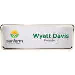 Columbus Metal Name Badge (standard 3 x 1) - 1