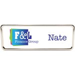 Columbus Metal Name Badge (standard 3 x 1) - 2