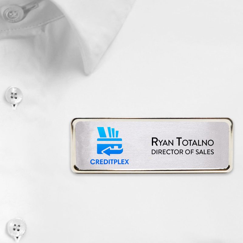 Columbus Metal Name Badge (standard 3 x 1) - 3
