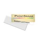 Complete Click-It Reusable Name Badge (Standard Size 1" x 3")