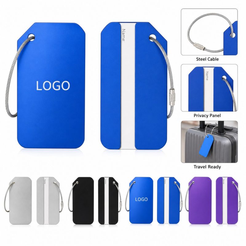 Custom Aluminum Travel Name Tag Travel Accessory