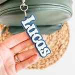 Custom Name Tag Personalized 3D Printed Keychain - 4