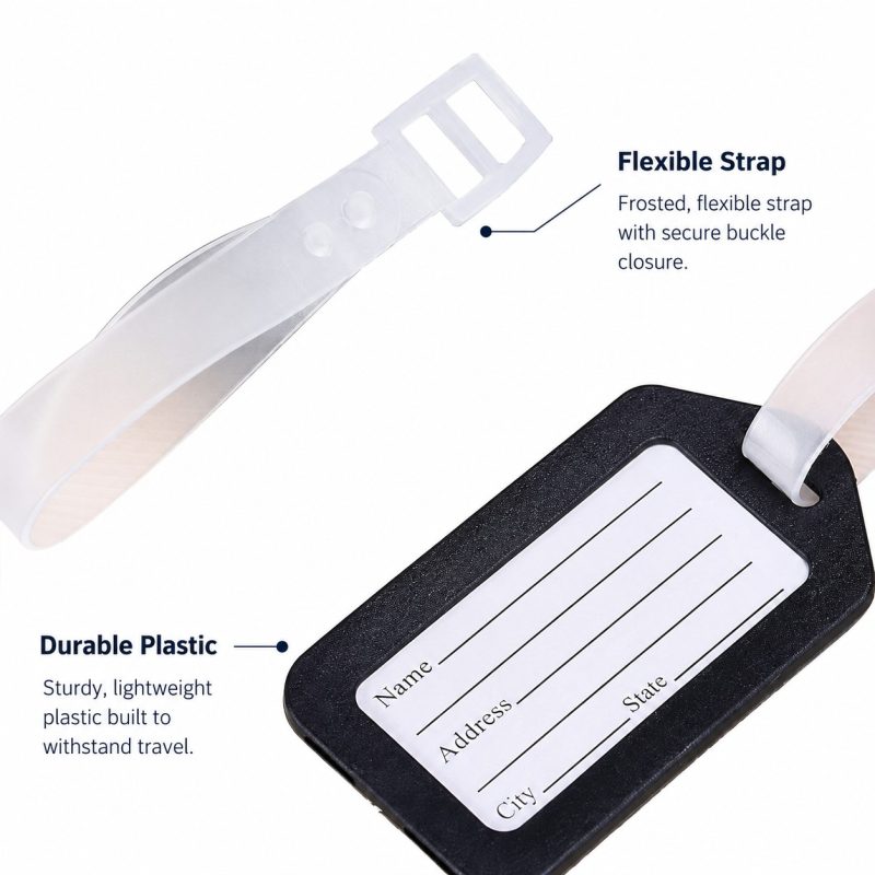 Custom Plastic Suitcase Travel Name Tag - 2