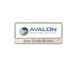 Custom Rectangular Printed Name Tag - 2