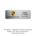 Digital Full Color Aluminum Name Badge - 1