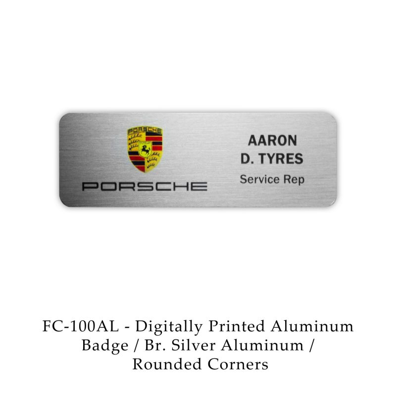 Digital Full Color Aluminum Name Badge - 1