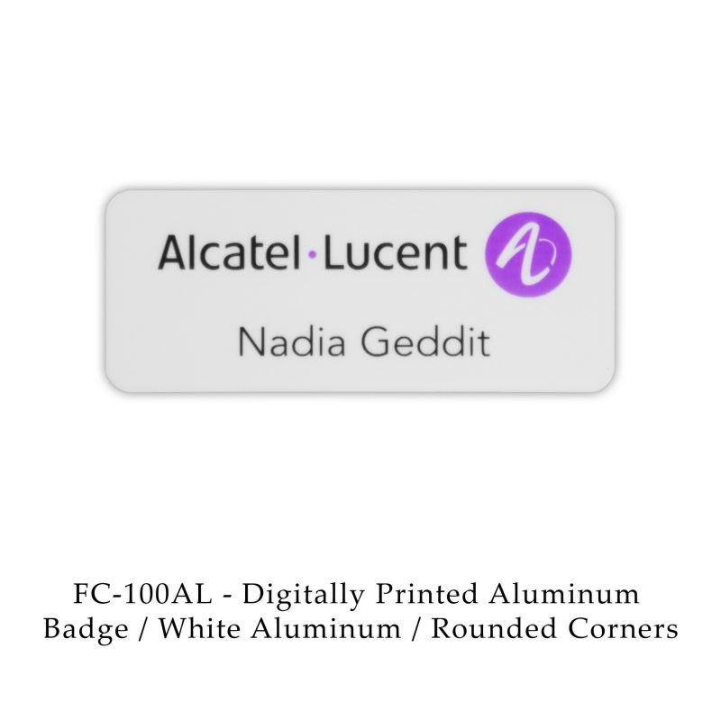Digital Full Color Aluminum Name Badge - 2