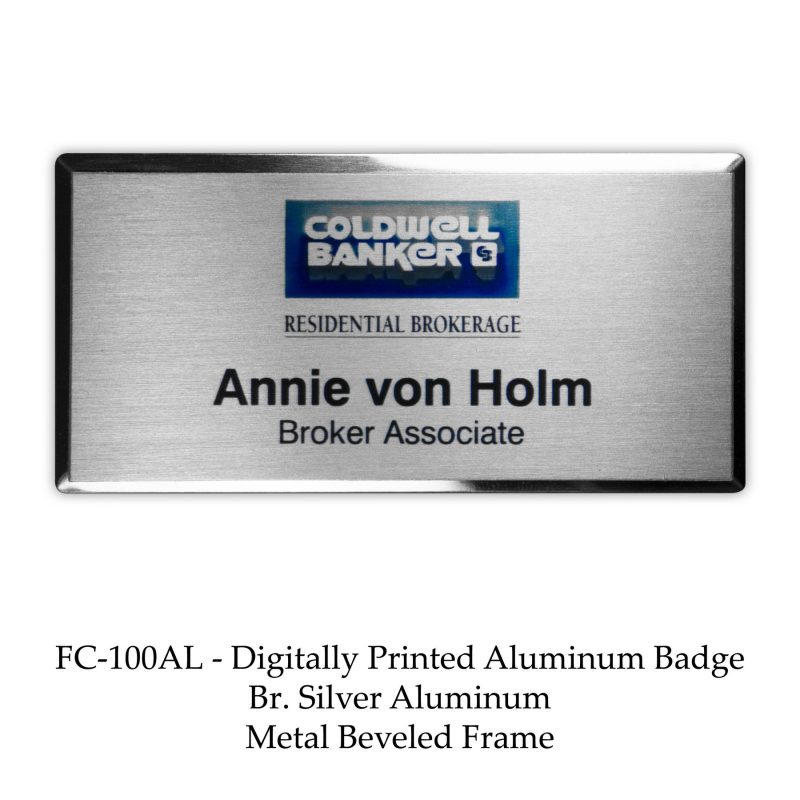 Digital Full Color Aluminum Name Badge - 3