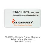 Digital Full Color Aluminum Name Badge - 4