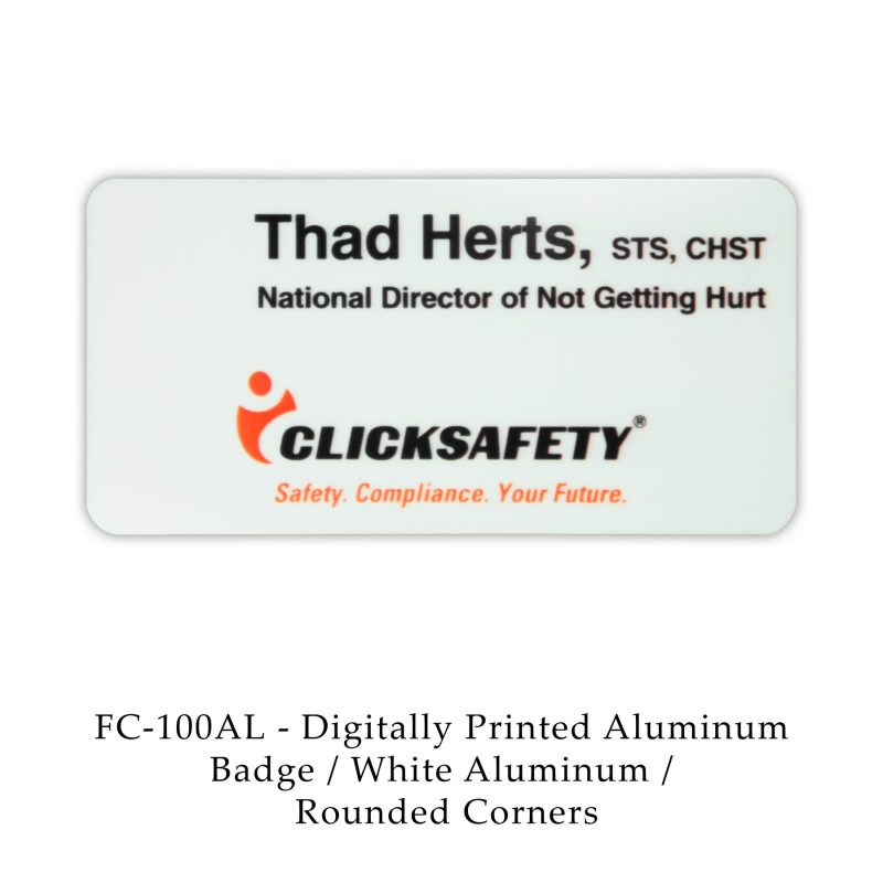 Digital Full Color Aluminum Name Badge - 4