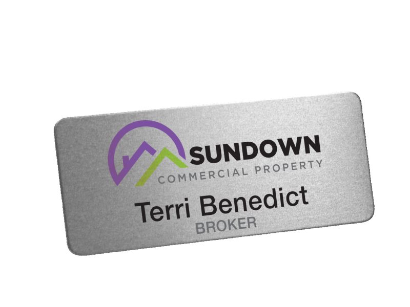 Digitally Printed Metal Name Badge - 7